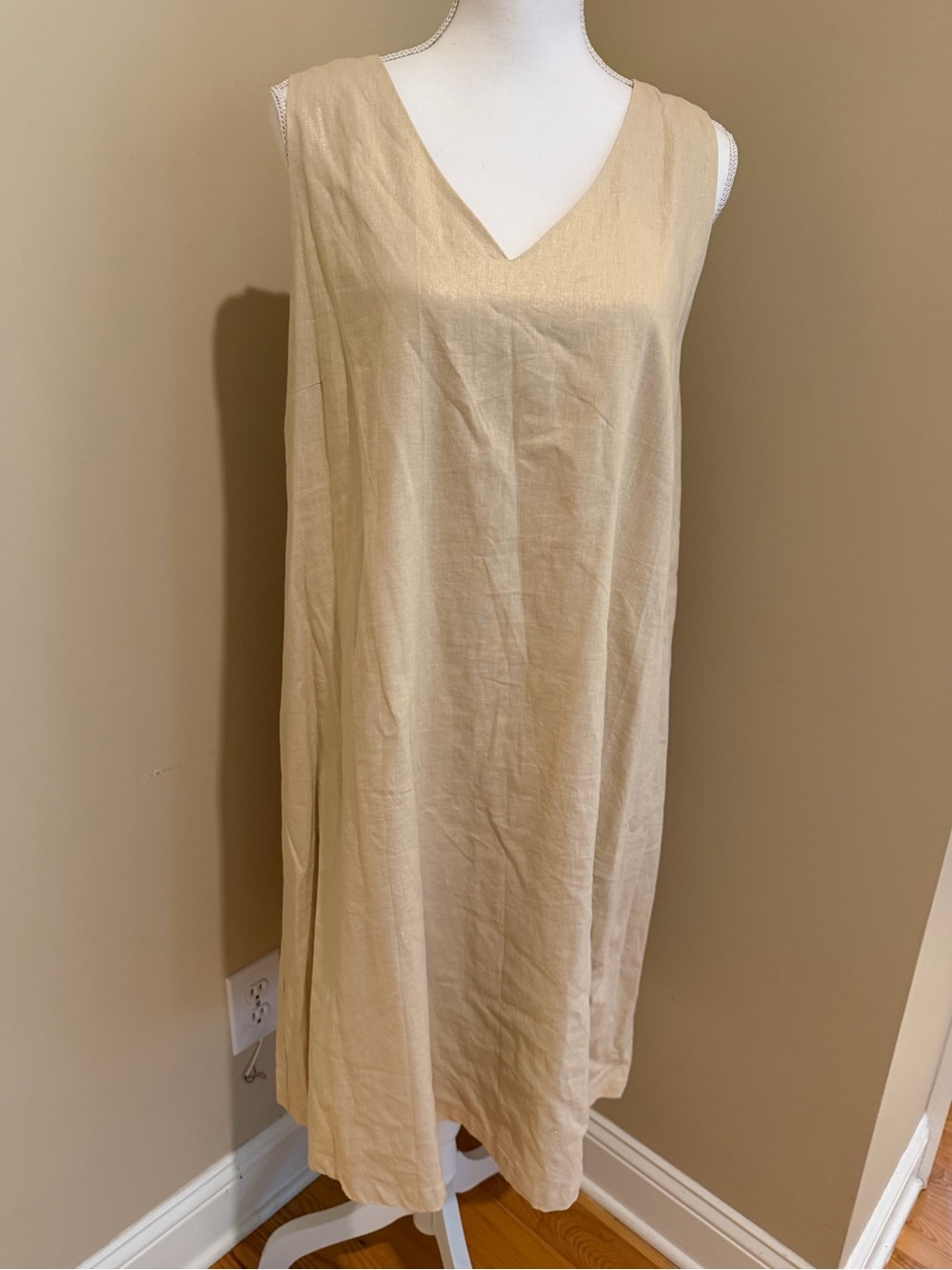 Fancy Gold Metallic Anne Klein Dress